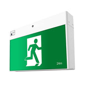 Exit & Emergency 4W White