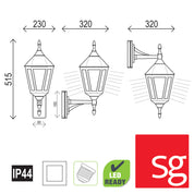 IBIZA White - Premium Outdoor Coach Light Double Insulated IP44