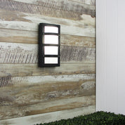 TRIO Black - IP65 Premium Outdoor Bulkhead 32x18cm