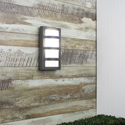 TRIO Graphite - IP65 Premium Outdoor Bulkhead 32x18cm