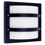 LARGO Black - IP65 Premium Outdoor Bulkhead 24x24cm