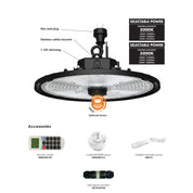 UFO LED High Bay Light 80W Black 5000K
