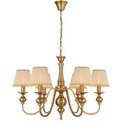 SIEDEL 6 LIGHT PENDANT W/SHADE