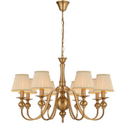 SIEDEL 8 LIGHT PENDANT W/SHADE