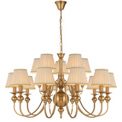 SIEDEL 15 LIGHT PENDANT W/SHADE