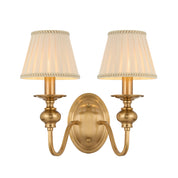 SIEDEL 2 LIGHT WALL LIGHTW/SHADE