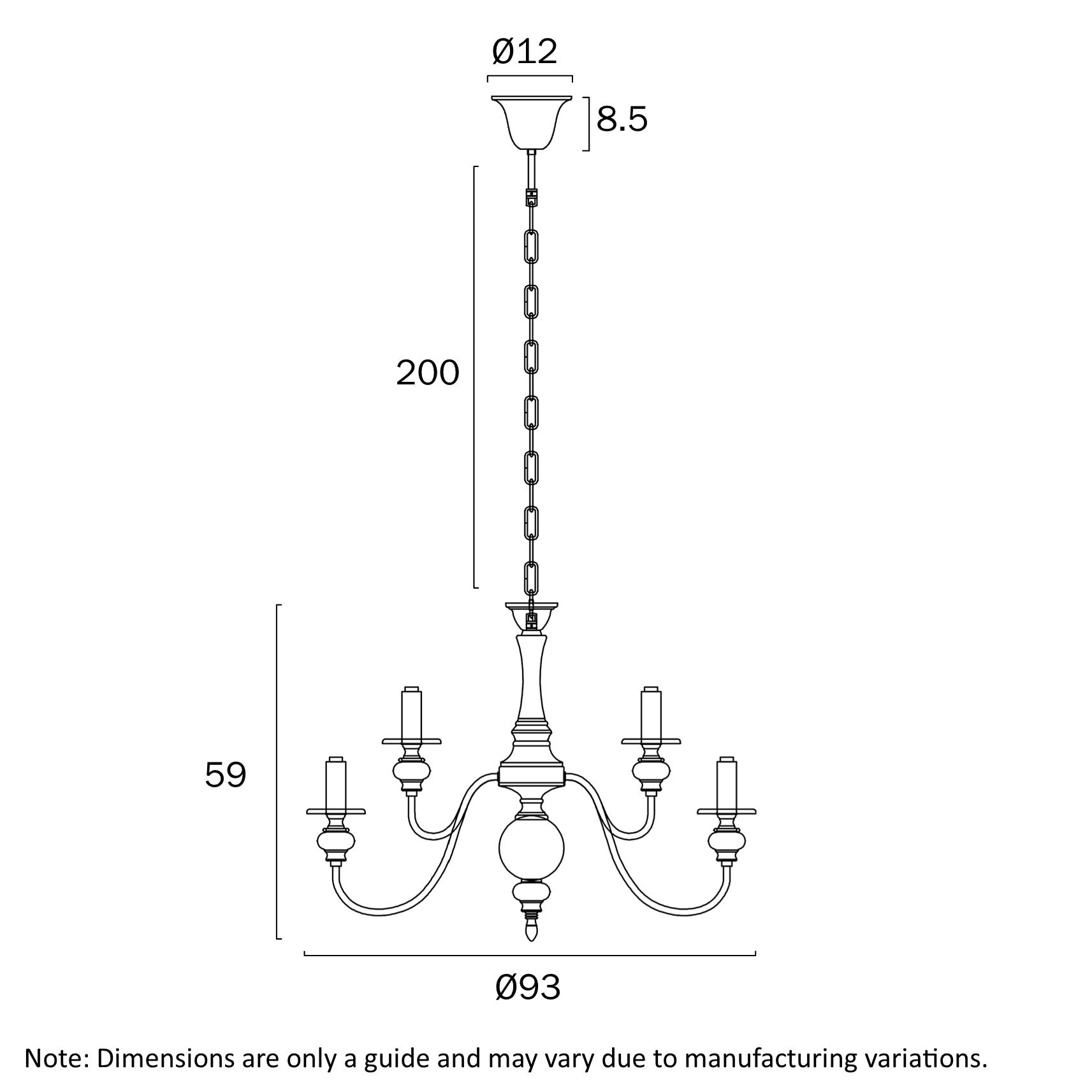 SIEDEL 15 LIGHT PENDANT