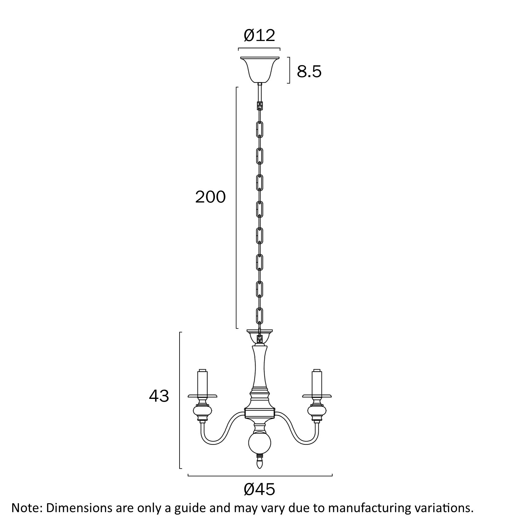 SIEDEL 3 LIGHT PENDANT