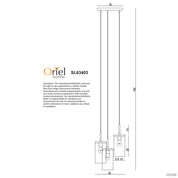 RAYMONT 3LT PENDANT - 3 Light Multi Drop Pendant