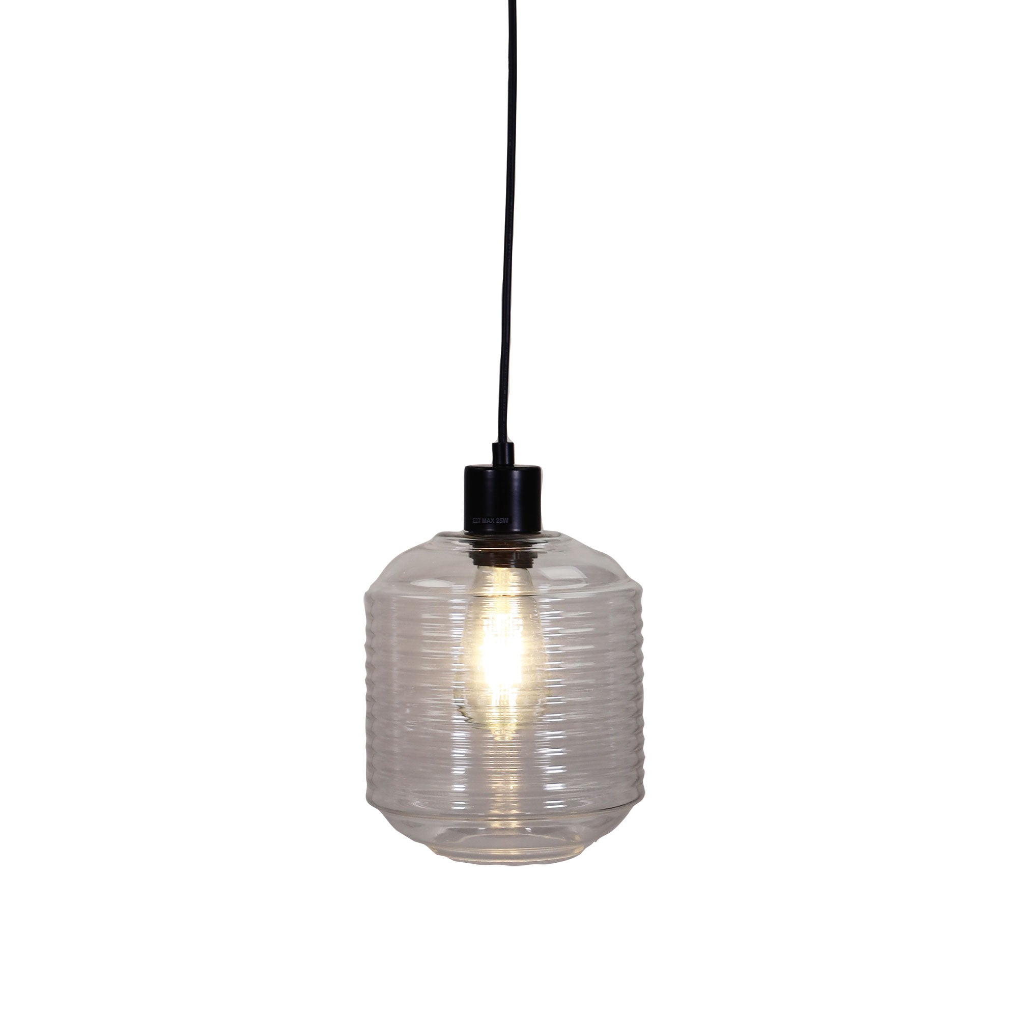MARCONI.18 - Single Clear Glass Pendant