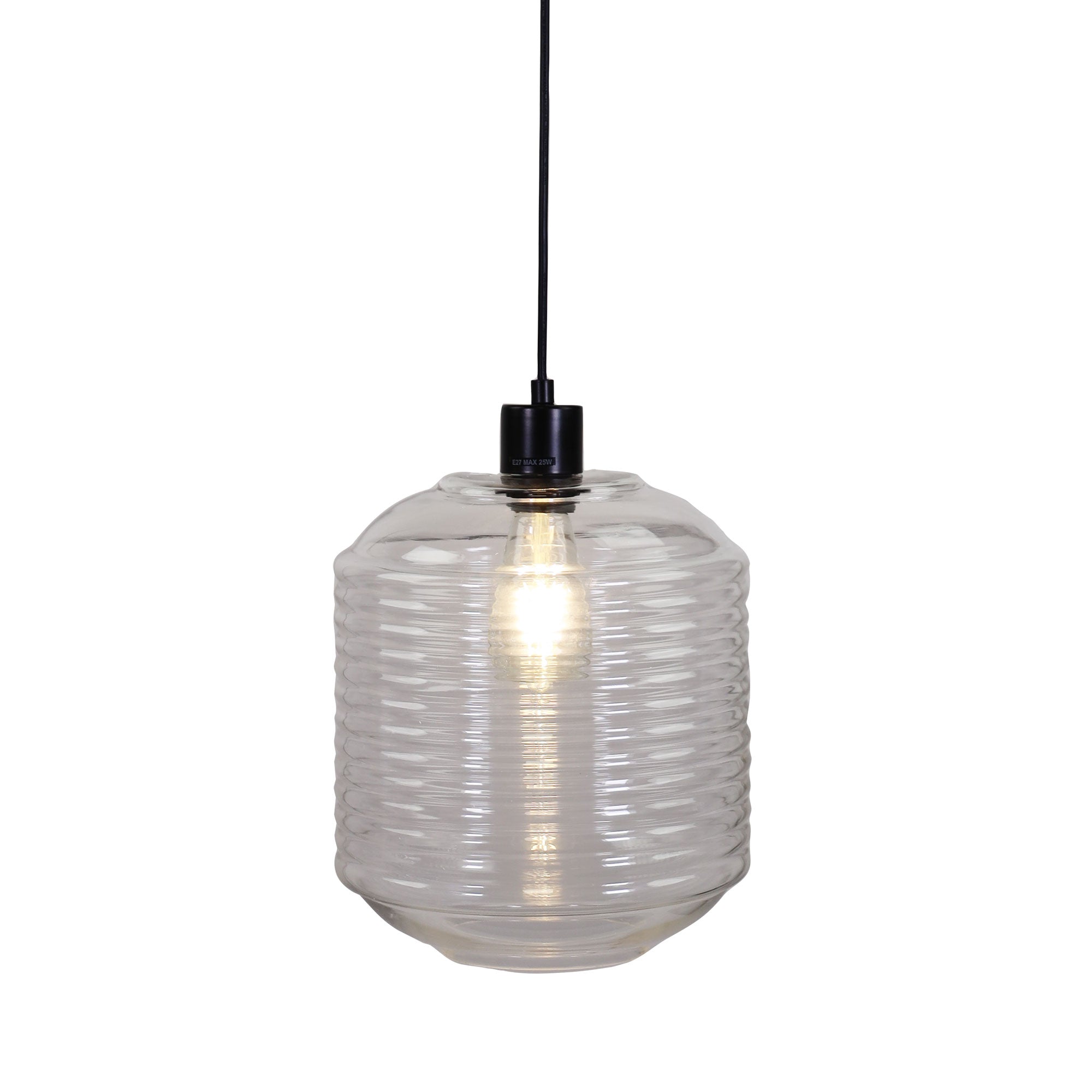 MARCONI.25 - Single Clear Glass Pendant