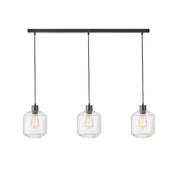 MARCONI TRILIGHT - 3 Light Clear Glass Pendant