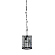 DELAWARE.18 - Modern Chandelier Black Frame and Crystal
