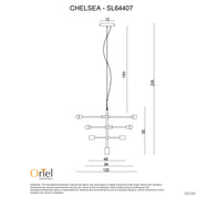 CHELSEA.120 Black - Large Contemporary Pendant