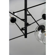 RIPLEY.6 - 6-Light Satellite Pendant Black