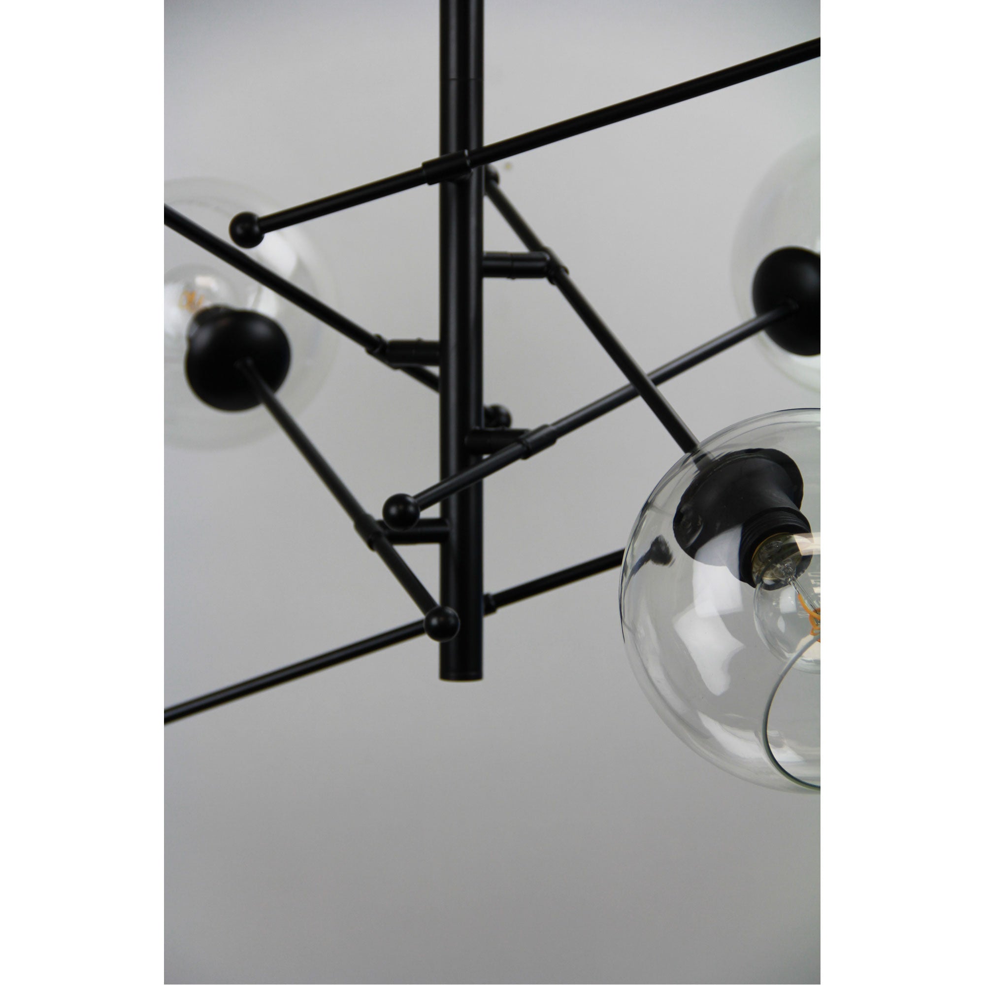 RIPLEY.6 - 6-Light Satellite Pendant Black