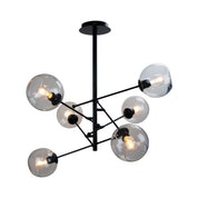 RIPLEY.6 - 6-Light Satellite Pendant Black