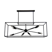 GEORGETOWN.100 - Designer Box Pendant with Exposed Globes