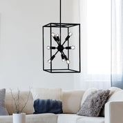GEORGETOWN.35 - Designer Box Pendant with Exposed Globes