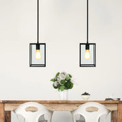 Eaton 1 Light Single Pendant Matt Black 170mm