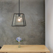 Eaton 1 Light Single Pendant Matt Black 300mm