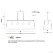 EATON.100 - 4-light Large 100cm Urban Retro Pendant