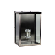 OAKLAND BRUSHED CHROME - Brushed Chrome Hamptons Style Outdoor Wall Sconce