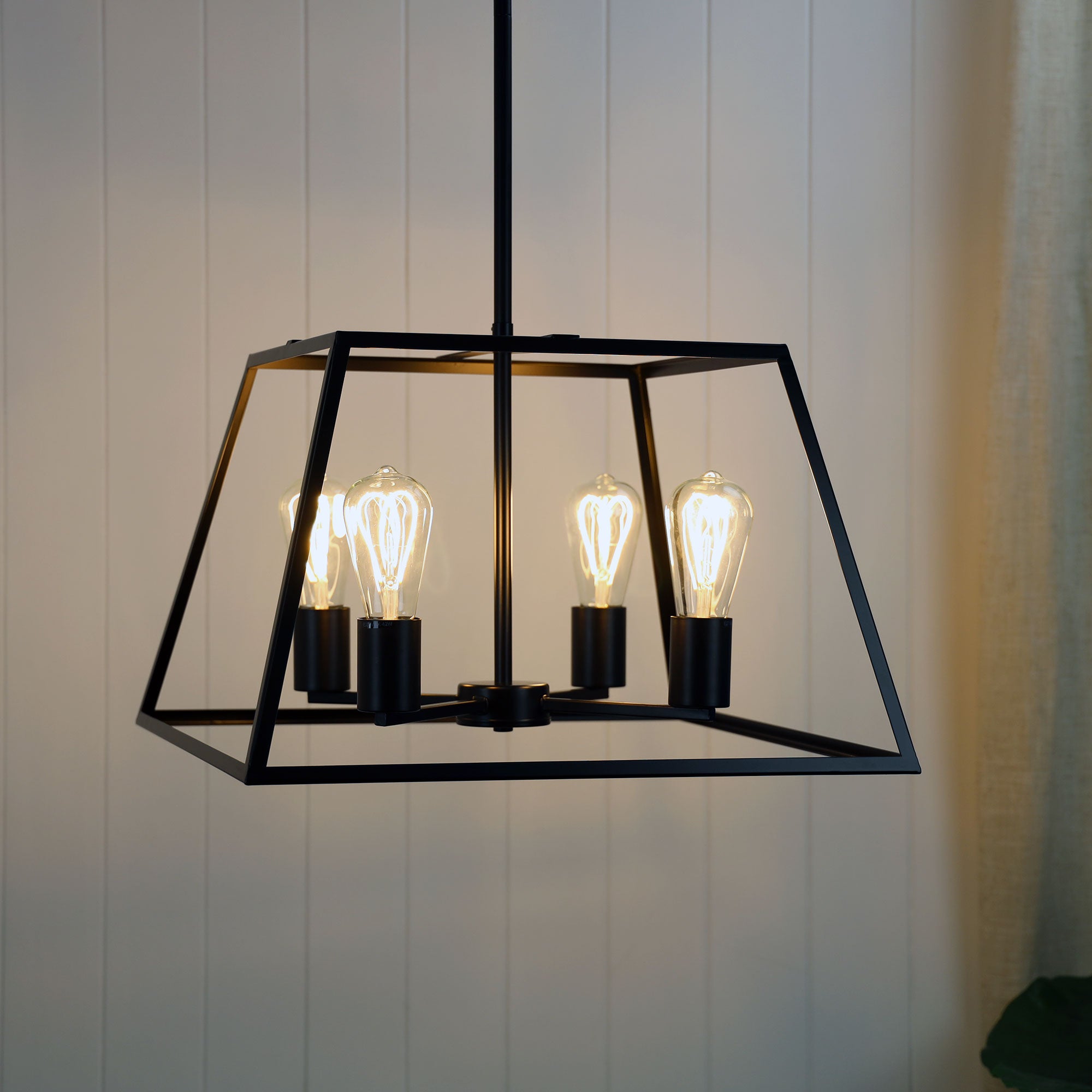 SOUTHPORT 48 - 4 Light Urban Retro Pendant Black