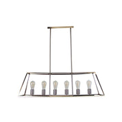 SOUTHPORT.100 - 6 Light Urban Retro Pendant Brushed Chrome