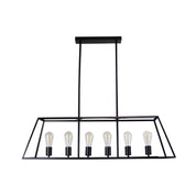 SOUTHPORT.100 - 6 Light Urban Retro Pendant Black