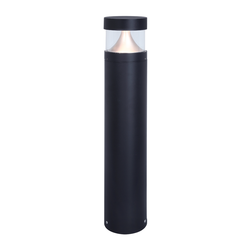 Flat Bollard Light H640mm Black 3CCT