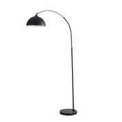 MARMO BLACK - Arc Floor Lamp with Marble Base