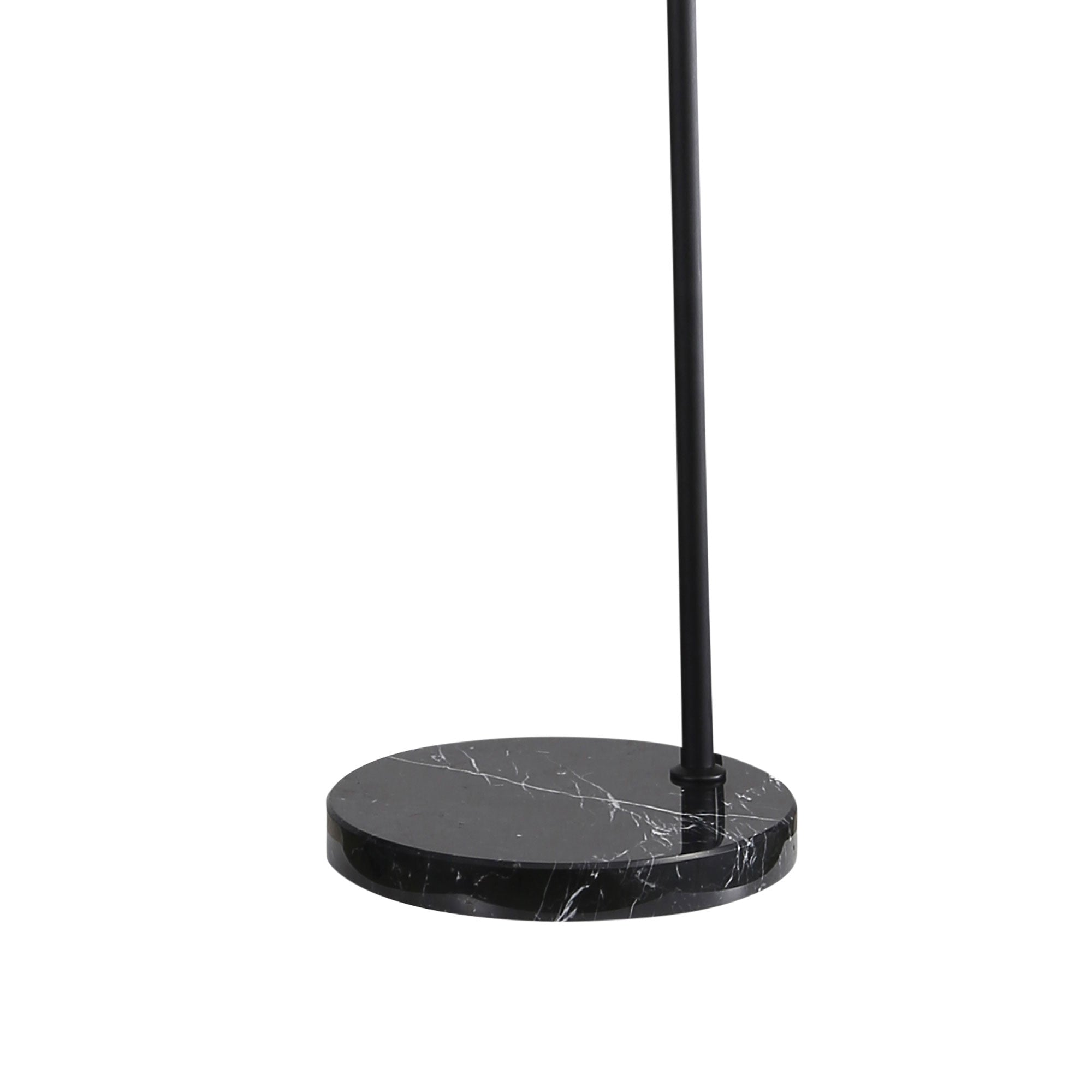 MARMO BLACK - Arc Floor Lamp with Marble Base