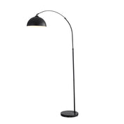 MARMO BLACK - Arc Floor Lamp with Marble Base