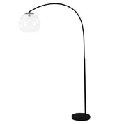OVER ARC LAMP BK - Over Black with Acrylic Shade