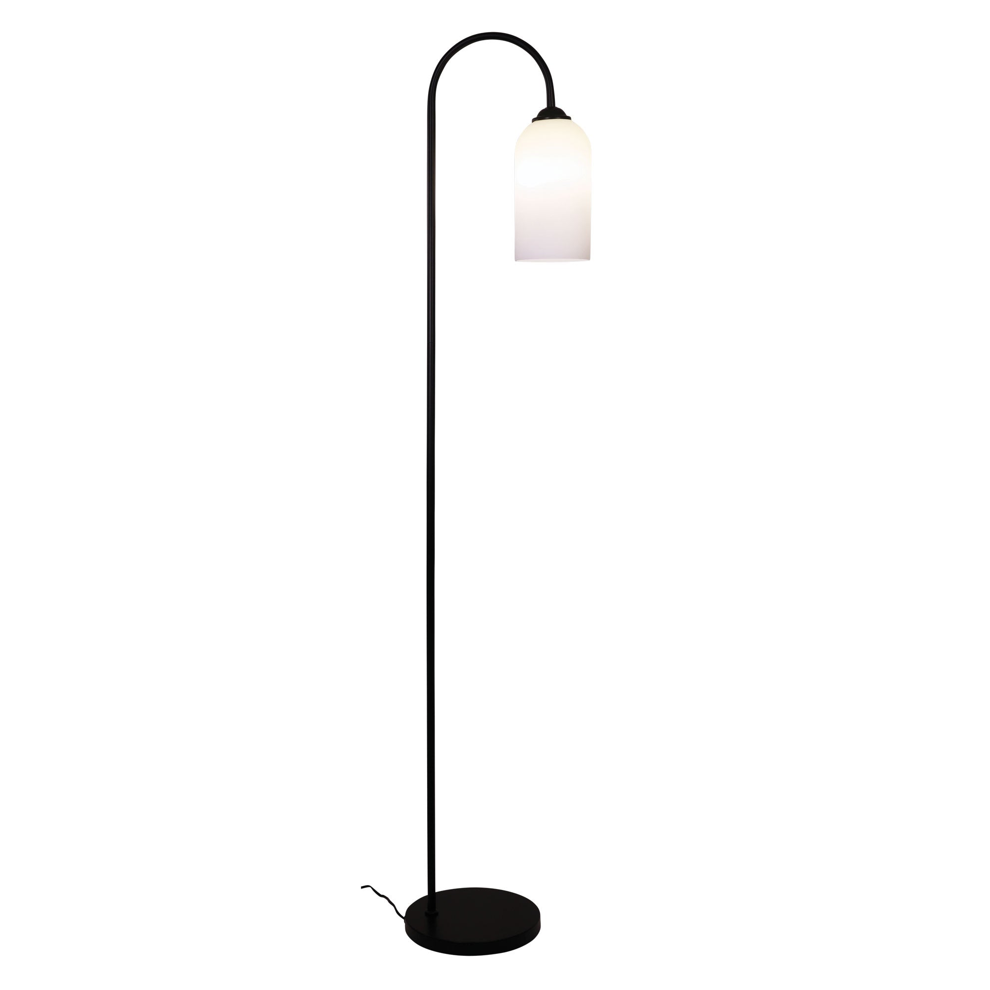 ARLINGTON FLOOR - Opal Matt Glass Floor Lamp