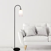 ARLINGTON FLOOR - Opal Matt Glass Floor Lamp