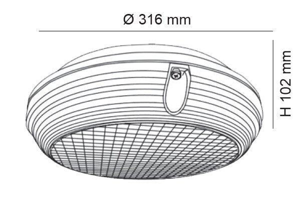 MEMPHIS Round LED Bunker Light 22W 4000K IP65
