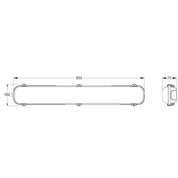 SOL-ECO Emergency LED Batten 20W Grey Polycarbonate 3CCT