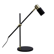 CHARLIE SATIN BRASS - LED GU10 Desk Lamp