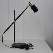 CHARLIE SATIN BRASS - LED GU10 Desk Lamp