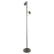DAXAM LED ANTIQUE BRASS - Twin Adjustable Floor Lamp