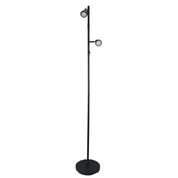 DAXAM LED BLACK - Twin Adjustable Floor Lamp