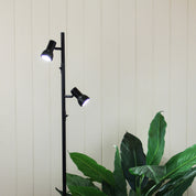 DAXAM LED BLACK - Twin Adjustable Floor Lamp