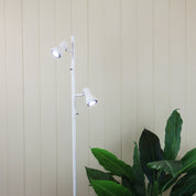 DAXAM LED WHITE - Twin Adjustable Floor Lamp White