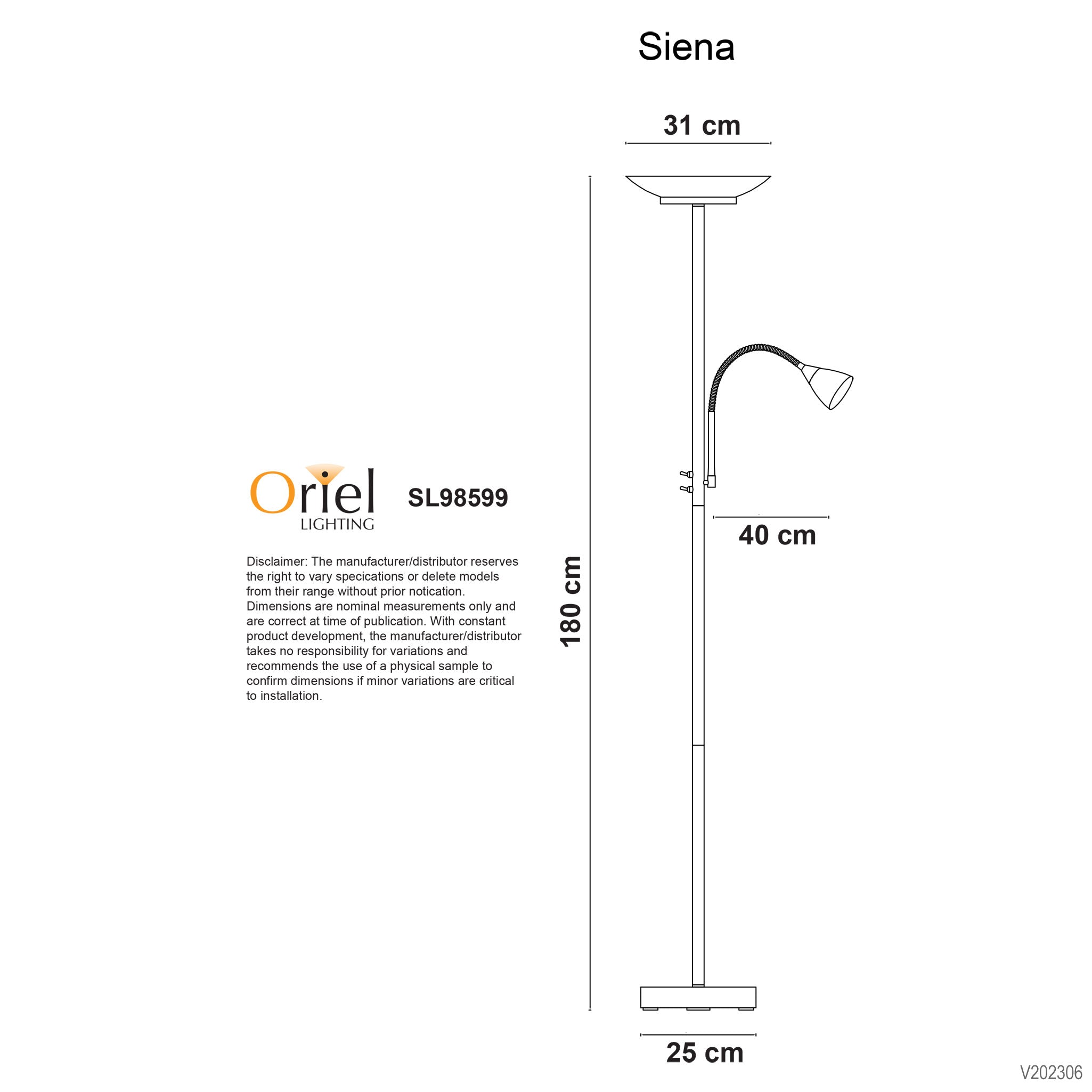 SIENA BRUSHED CHROME - Mother and Child LED Floor Lamp Brushed Chrome