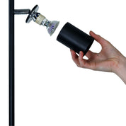 PONTE FLOOR BLACK - Adjustable Twin Floor Lamp Black