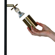 PONTE DESK BK/SB - Desk Lamp Black and Satin Brass