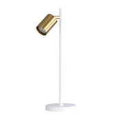 PONTE DESK WH/SB - Desk Lamp White and Satin Brass