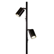 PONTE FLOOR BLACK - Adjustable Twin Floor Lamp Black